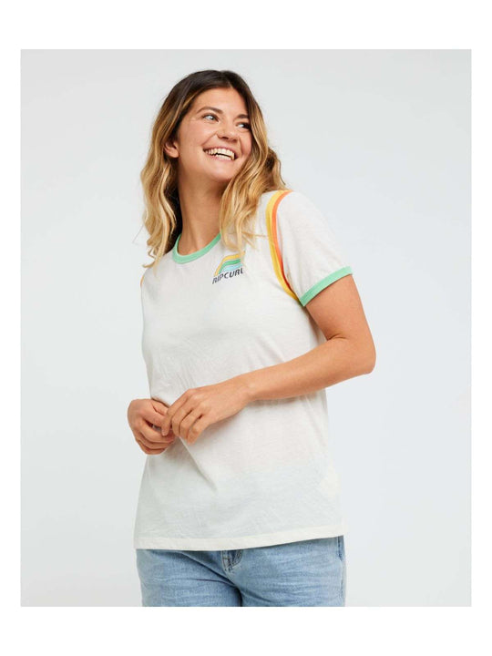 Koszulka damska RIP CURL Surf Side Ringer Tee beżowa
Koszulka damska RIP CURL Surf Side Ringer Tee beżowa