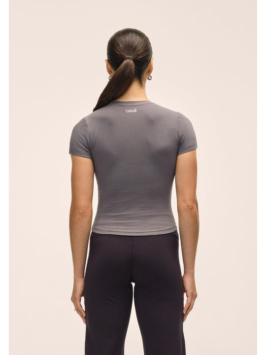 Koszulka treningowa damska CASALL Cotton Blend Slim Tee kolor szary
Koszulka treningowa damska CASALL Cotton Blend Slim Tee kolor szary