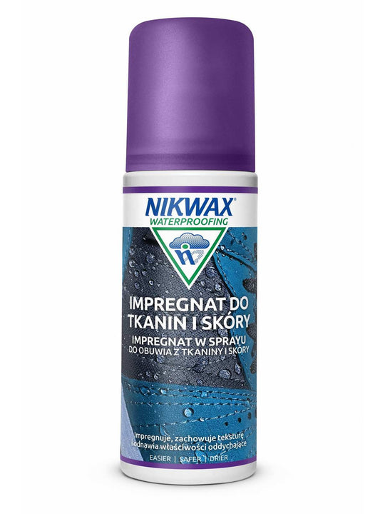 Impregnat do butów z tkanin i skóry Nikwax spray-on – 125 ml atomizer
Impregnat do butów z tkanin i skóry Nikwax spray-on – 125 ml atomizer
