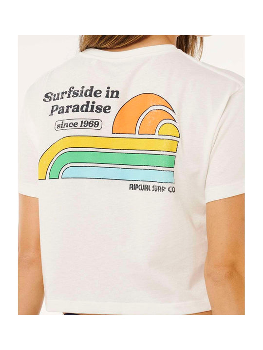 Koszulka damska RIP CURL Surf Side Cropped Tee beżowa
Koszulka damska RIP CURL Surf Side Cropped Tee beżowa