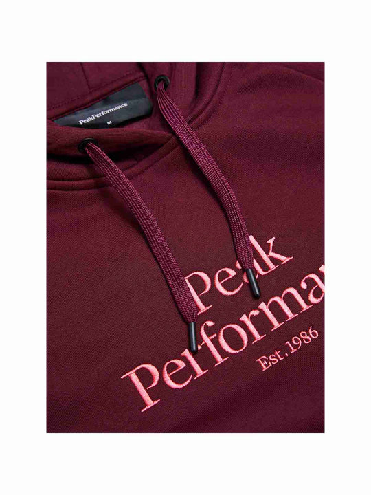 Bluza z kapturem damska PEAK PERFORMANCE Original Hood bordowa
Bluza z kapturem damska PEAK PERFORMANCE Original Hood bordowa
