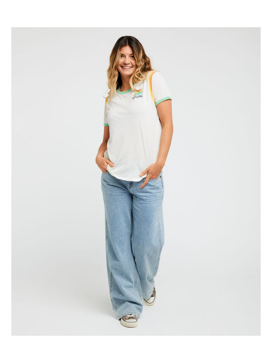 Koszulka damska RIP CURL Surf Side Ringer Tee beżowa
Koszulka damska RIP CURL Surf Side Ringer Tee beżowa