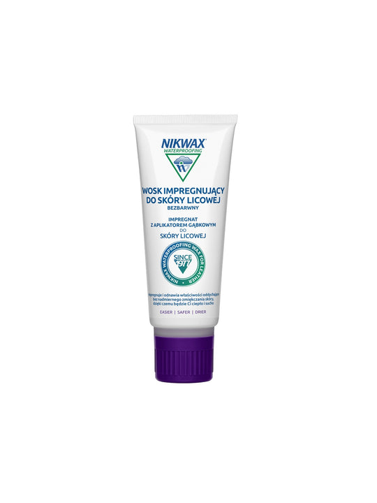 Wosk impregnujący Nikwax do skóry licowej w tubie - neutralny - 100 ml - Środki Czyszczące - Adventure Sports
Wosk impregnujący Nikwax do skóry licowej w tubie - neutralny - 100 ml - Środki Czyszczące - Adventure Sports