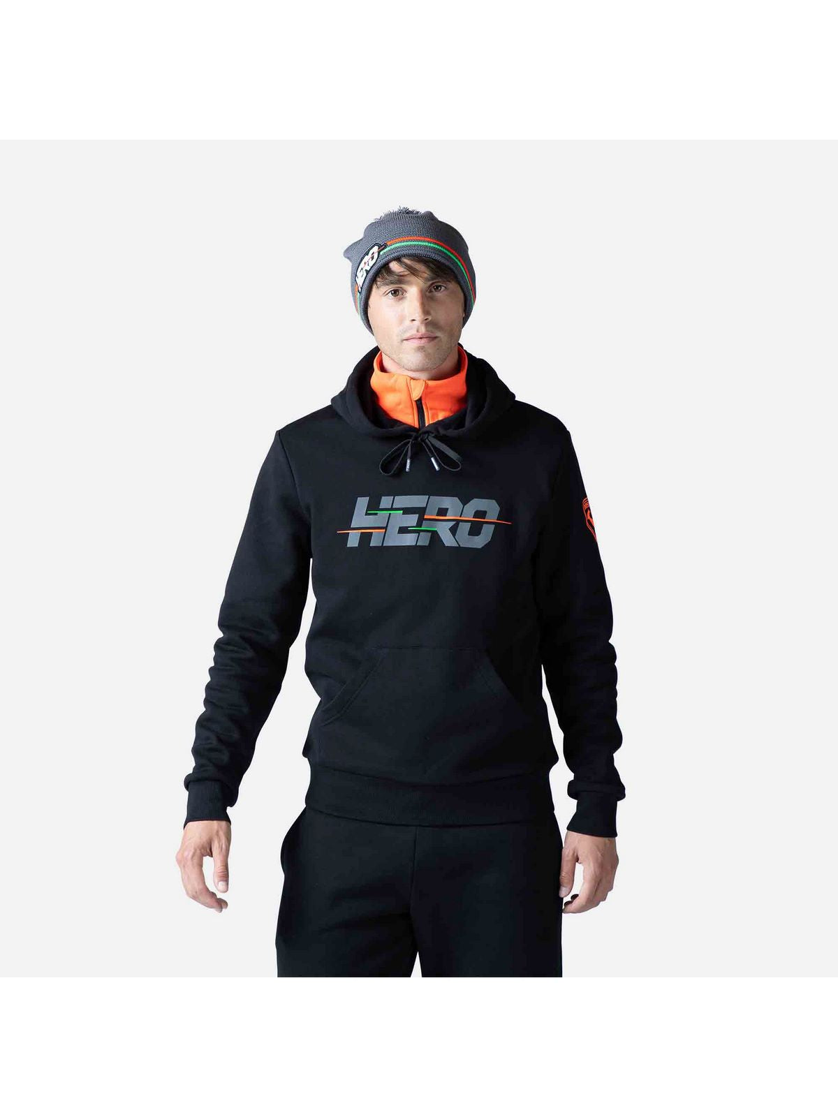 Bluza męska Rossignol Hero Hoodie czarny - Adventure Sports