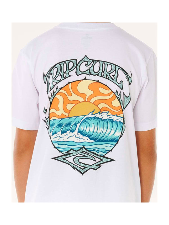 Koszulka chłopięca RIP CURL Hazey Days Tee-Boy biała
