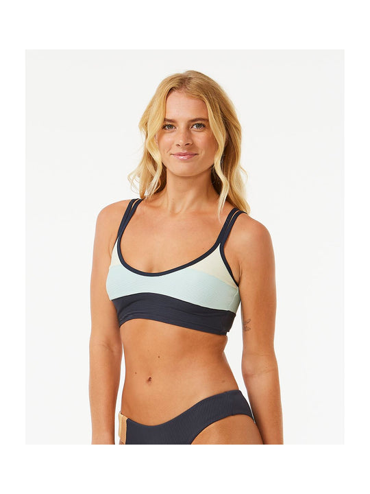 Top RIP CURL Block Party Spliced Crop granatowy - Adventure Sports
