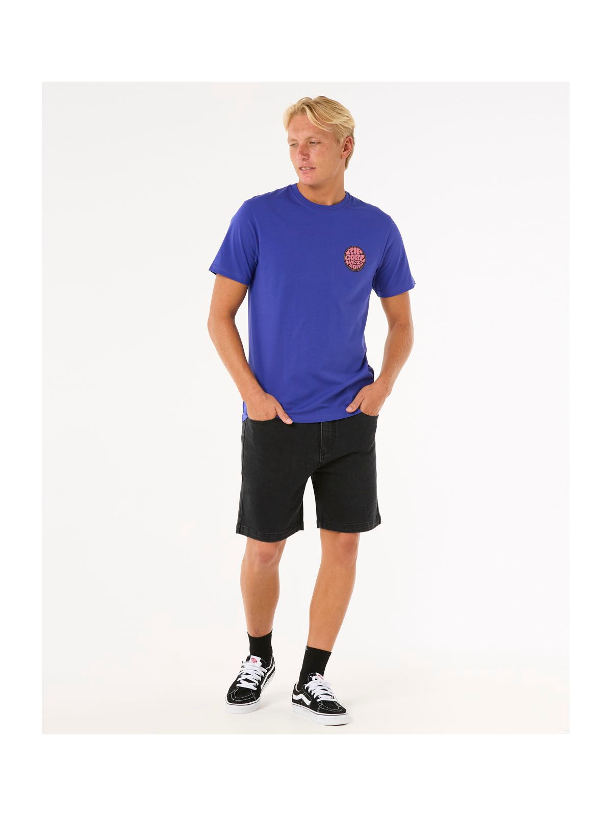 Koszulka męska RIP CURL Wettie Passage Icon Tee niebieska