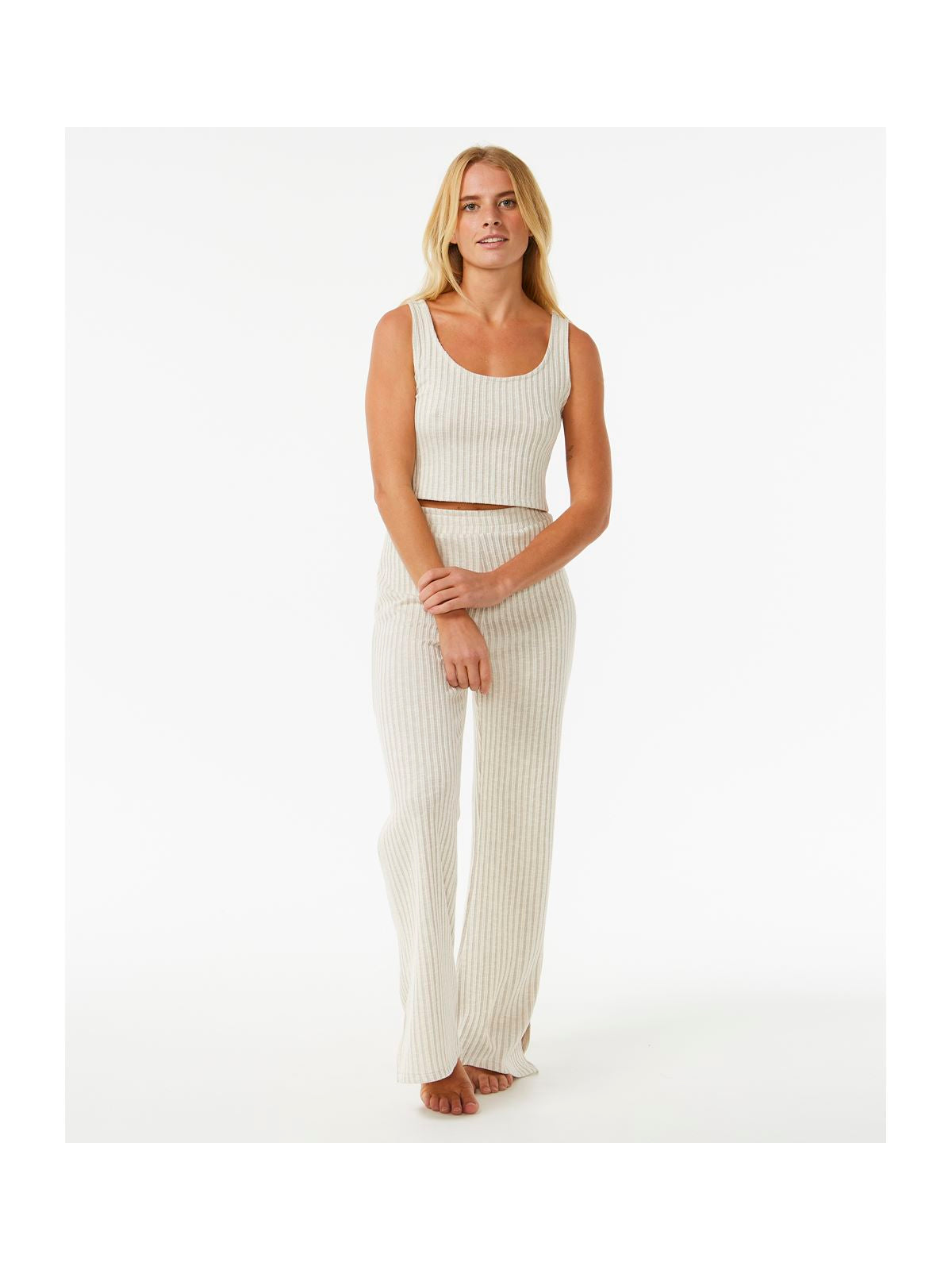 Koszulka RIP CURL Sea Of Dreams Rib Top beżowy - Adventure Sports