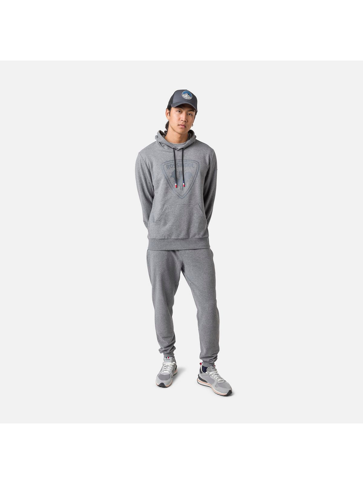 Bluza Rossignol LOGO SWEAT HOOD FL szary - Adventure Sports