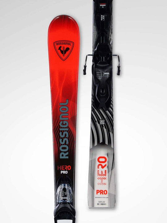 Narty dla dzieci ROSSIGNOL Hero Pro Multi-Event + wiązania LOOK Xpress 7 Gw B83 Black
