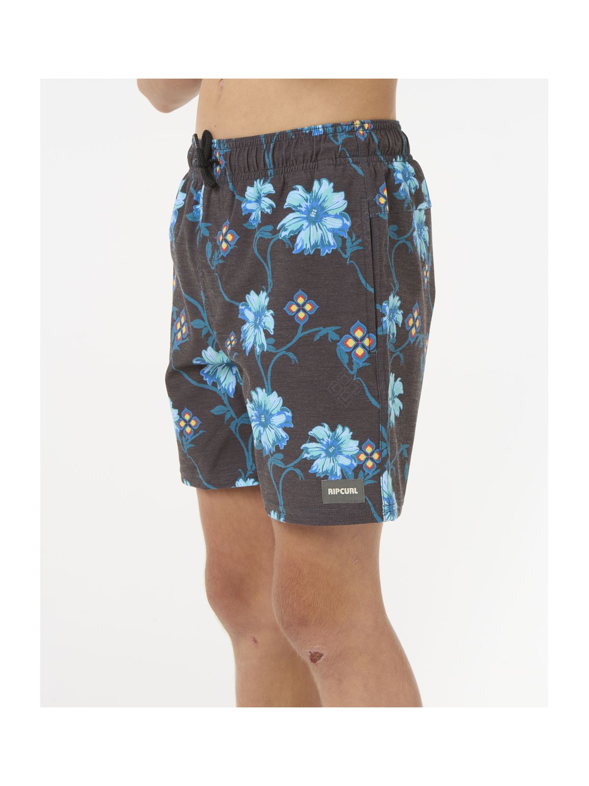 Szorty kąpielowe chłopięce RIP CURL Surf Revival Floral Volley-Boy czarne
