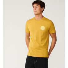 Koszulka męska RIP CURL Wettie Passage Icon Tee żółta
