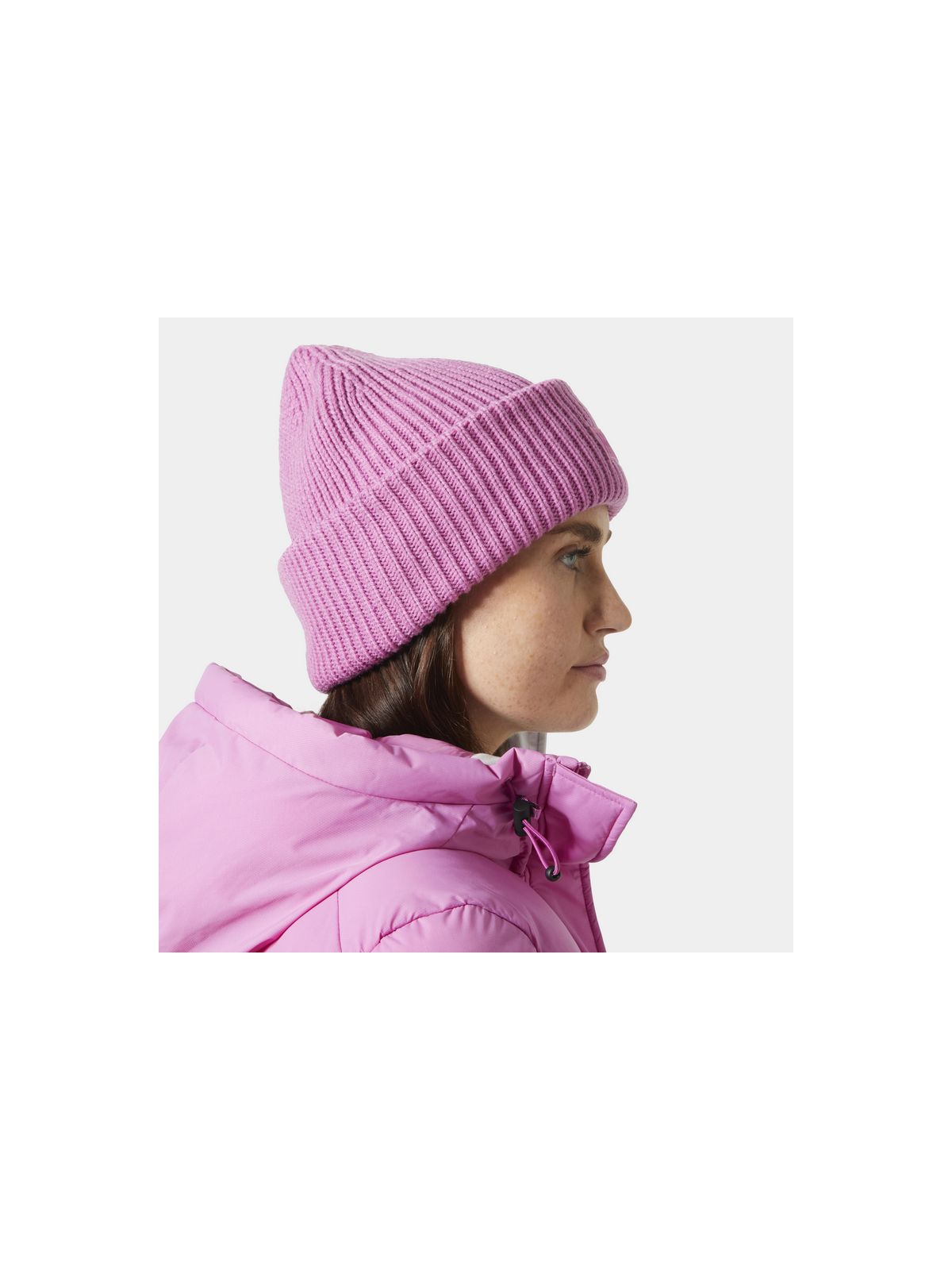 Czapka HELLY HANSEN Hh Rib Beanie kolor różowy