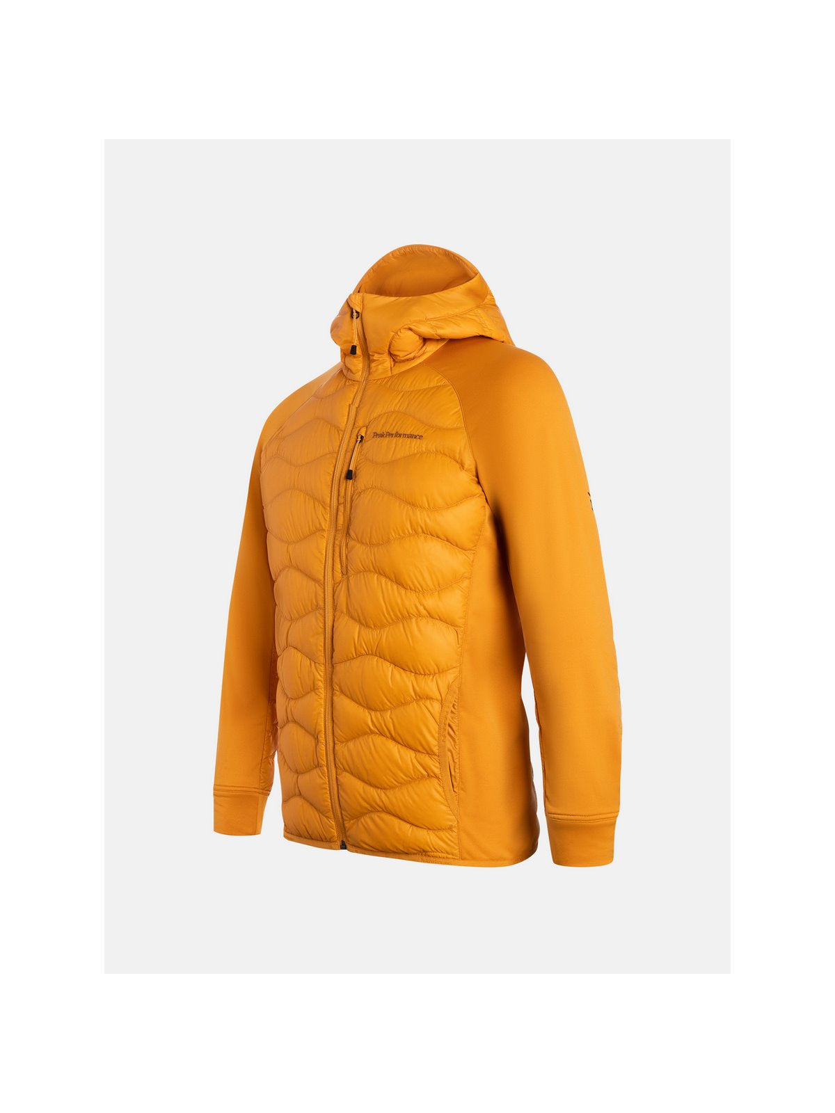 Kurtka z puchem męska Peak Performance M Helium Down Hybrid Hood pomarańczowy - Adventure Sports
