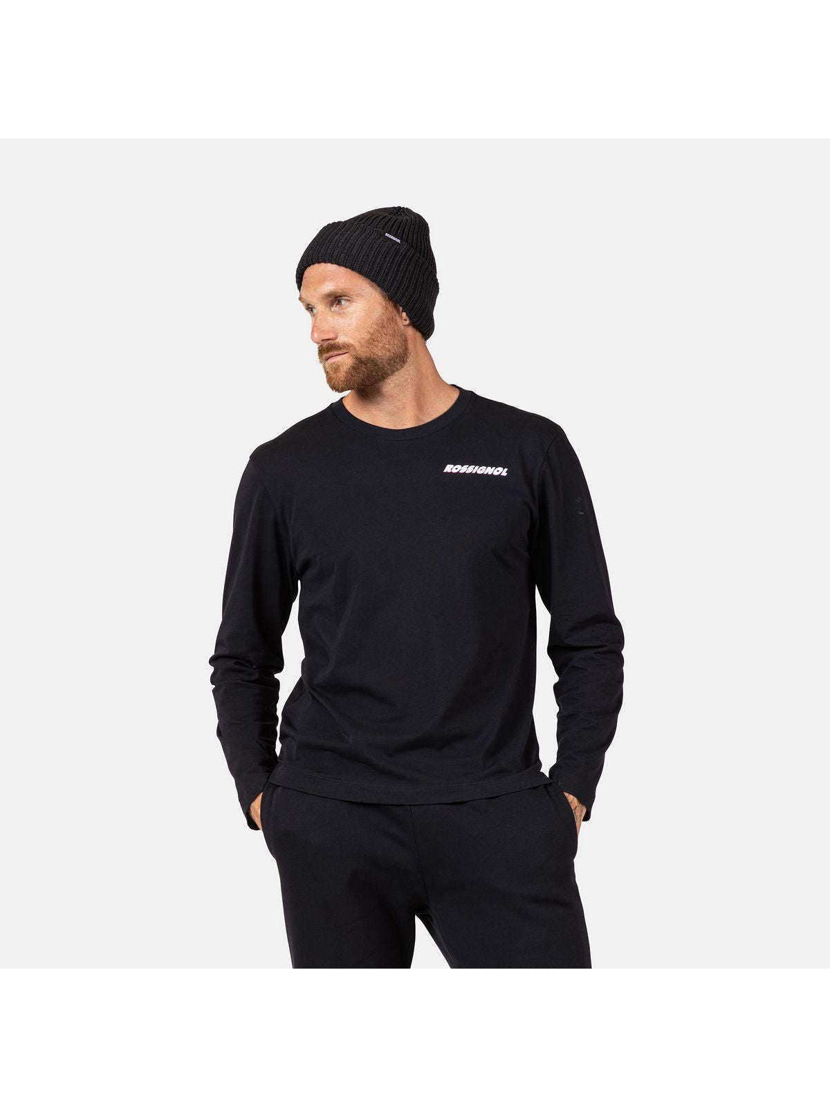Koszulka męska ROSSIGNOL Long Sleeve Tee czarna