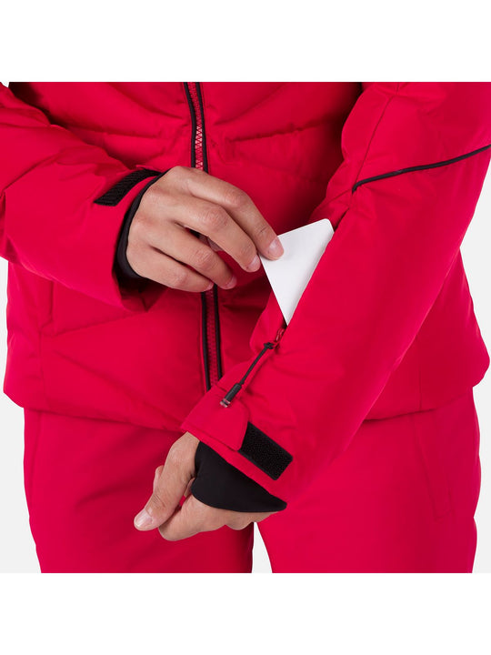 Kurtka na narty damska Rossignol W Staci Pearly Jkt czerwony - narciarska - Adventure Sports
