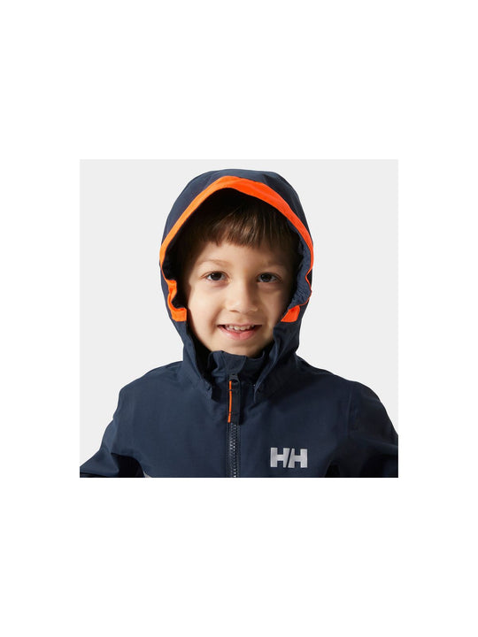 Kurtka dziecięca Wodoodporna HELLY HANSEN K Shelter Ht Jacket granatowa
