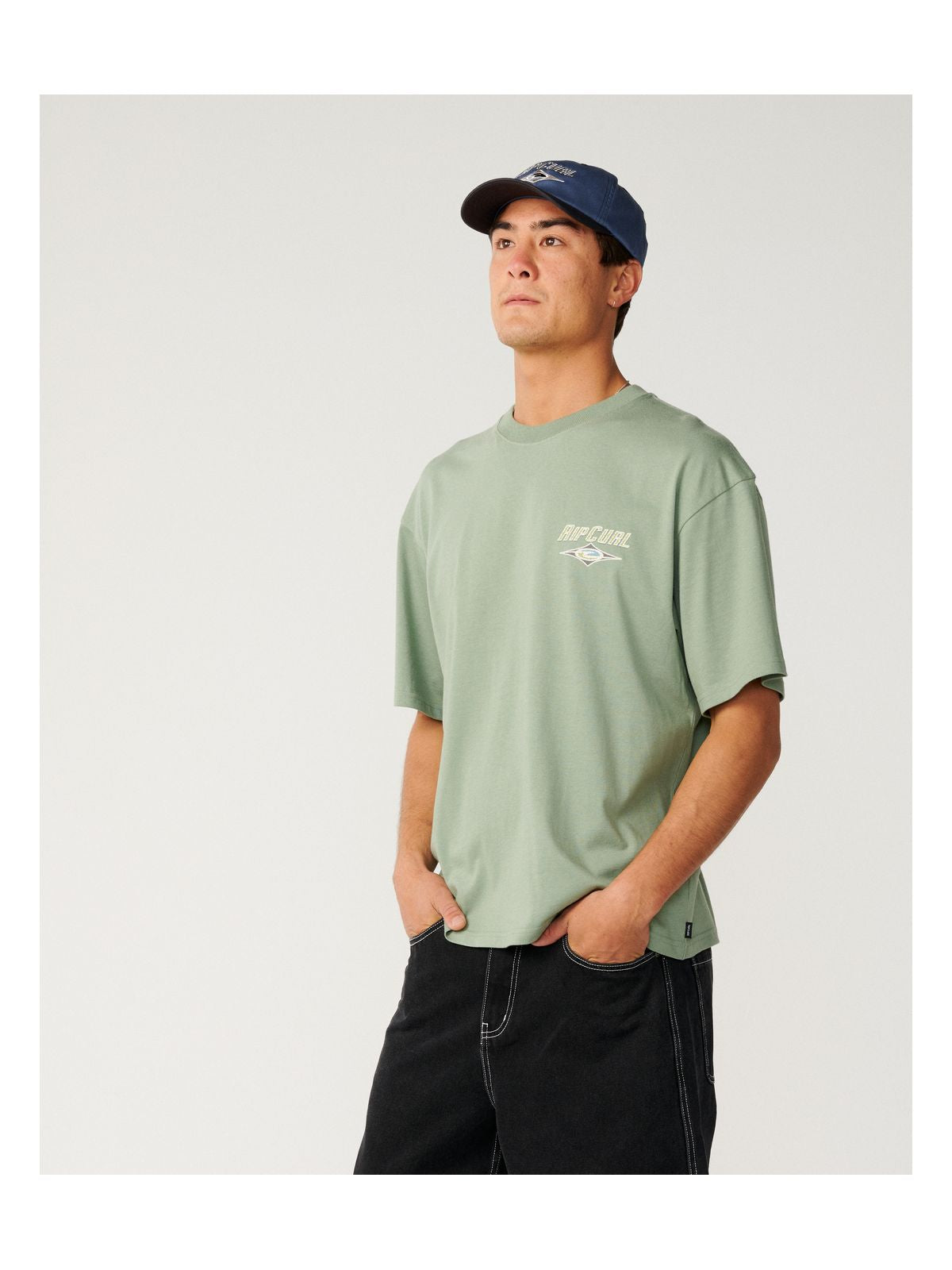 Koszulka męska RIP CURL Heritage Icon Tee zielona