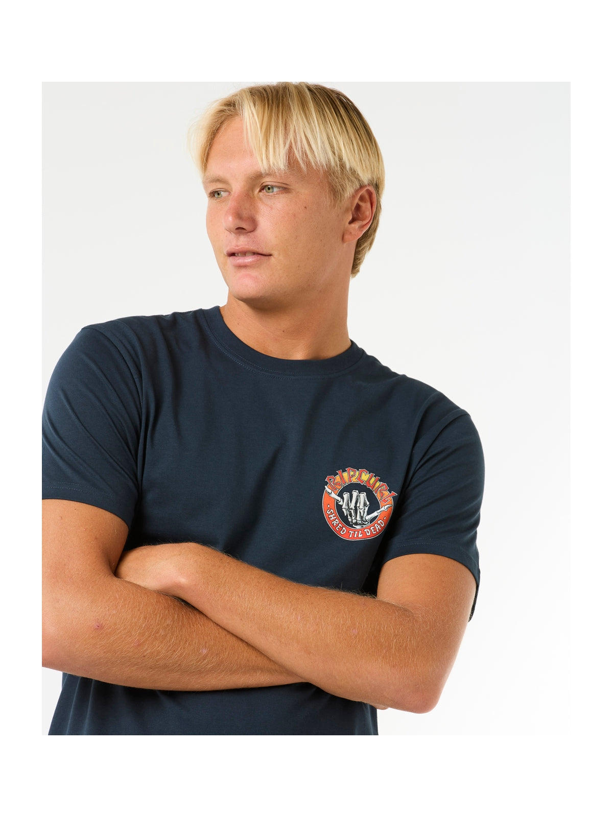 Koszulka męska RIP CURL Shred Til Tee granatowa