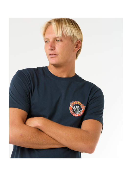 Koszulka męska RIP CURL Shred Til Tee granatowa

