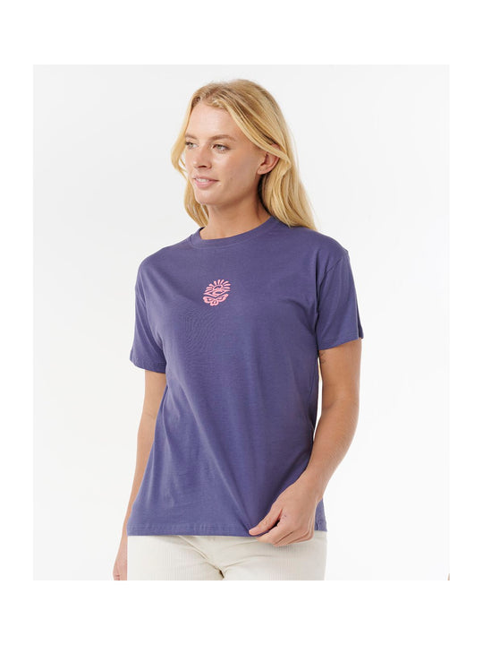 Koszulka RIP CURL ICONS OF SURF RELAXED TEE niebieska
