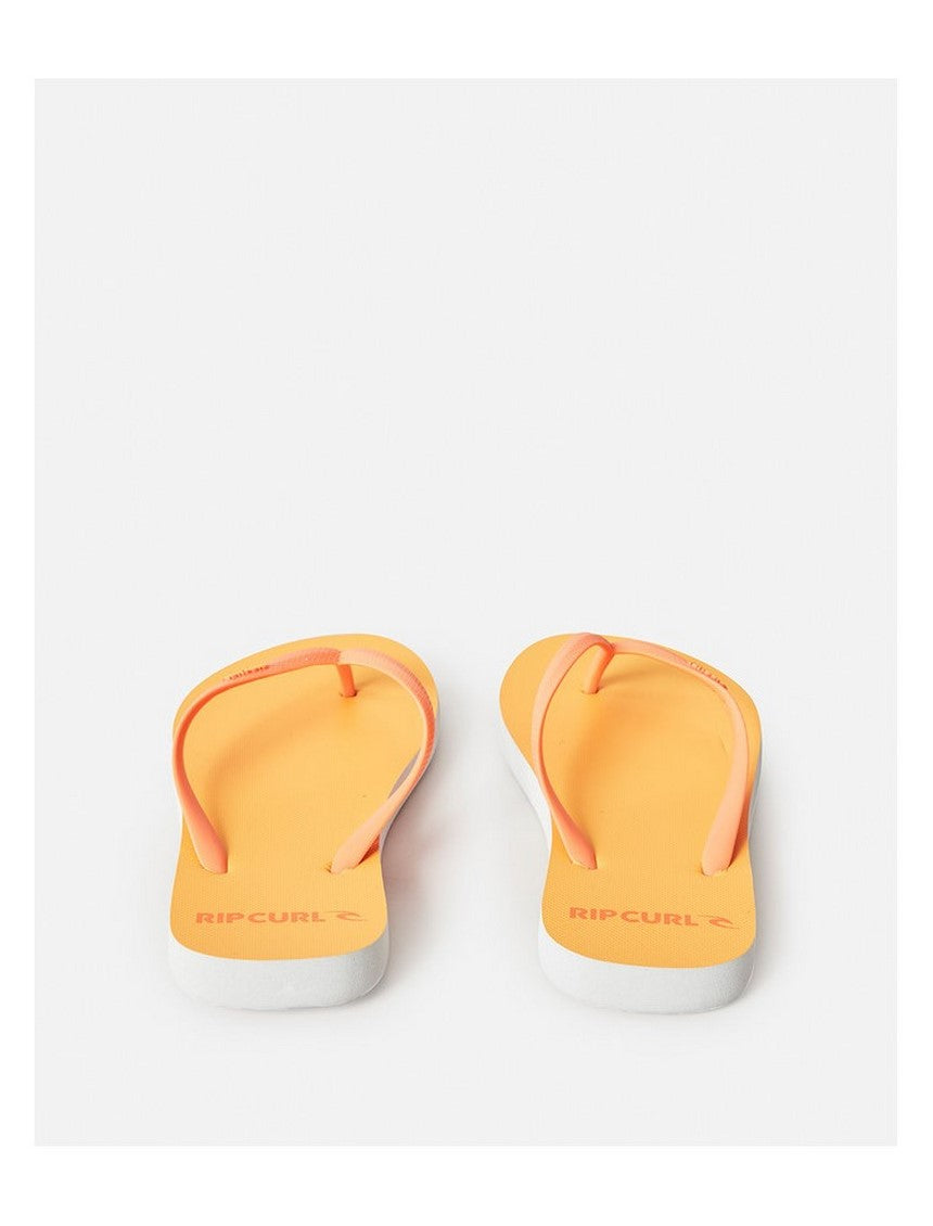 Japonki plażowe damskie RIP CURL Bondi Bloom Open Toe pomarańczowe