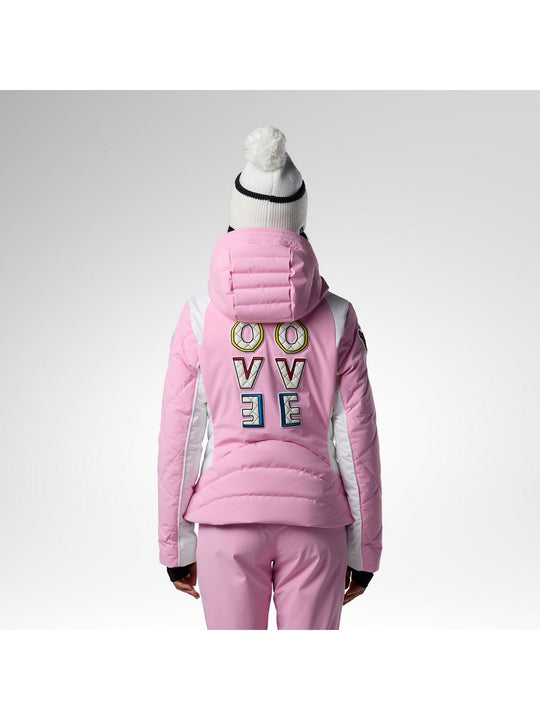 Kurtka narciarska damska ROSSIGNOL W Jcc Valdiz Down Ski Jacket różowa
