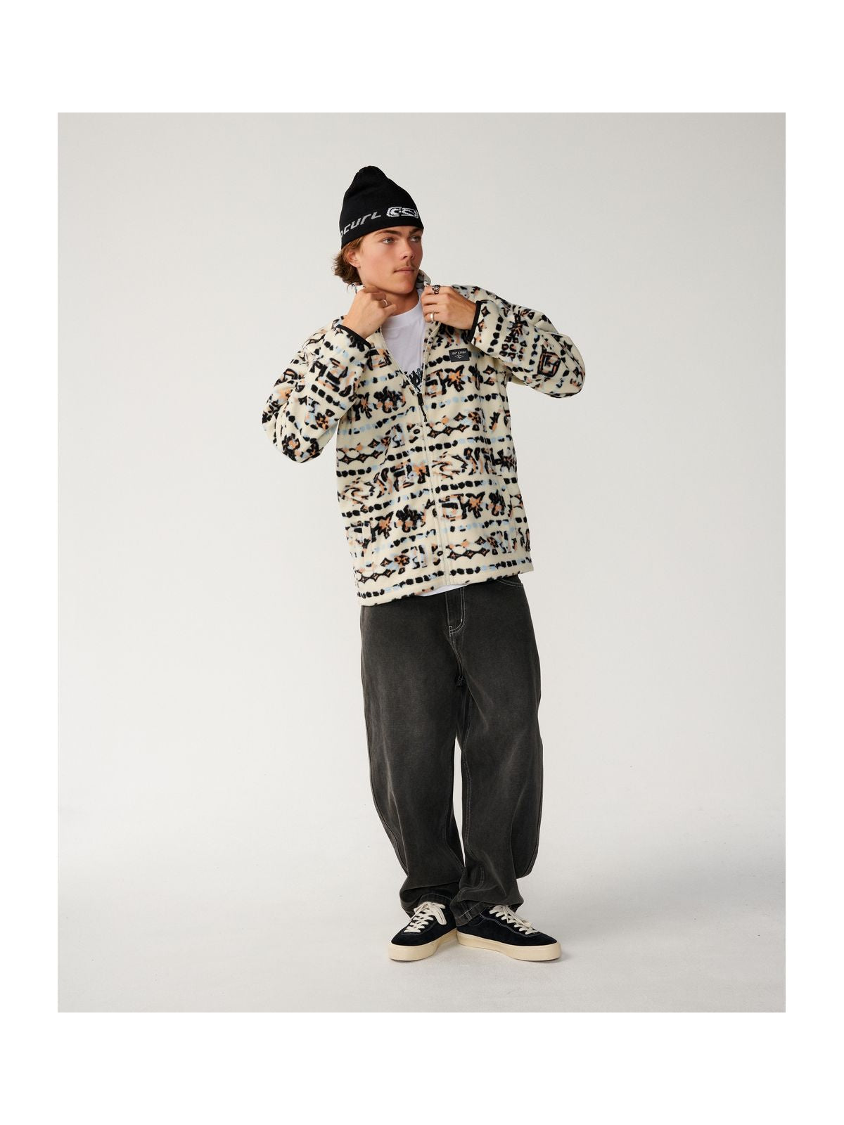 Polar męski RIP CURL Sessions Polar męski Fleece biały