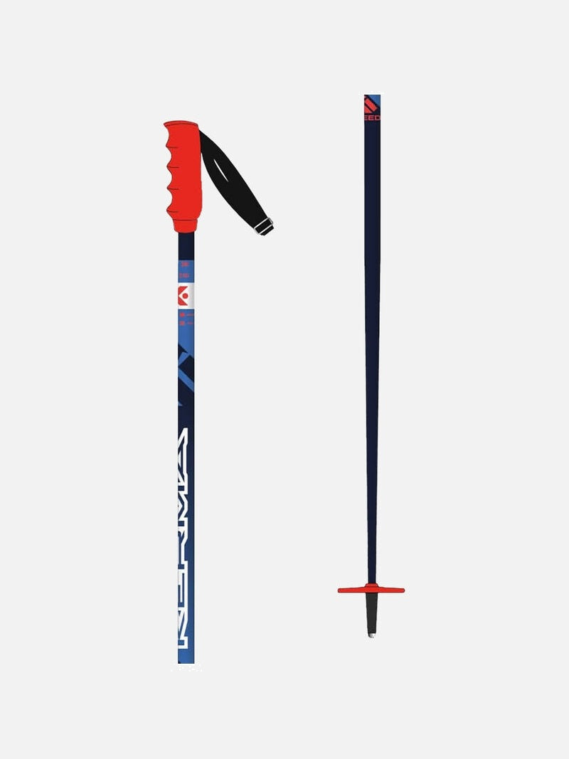 Kije narciarskie KERMA SPEED SL JR niebieski - Adventure Sports