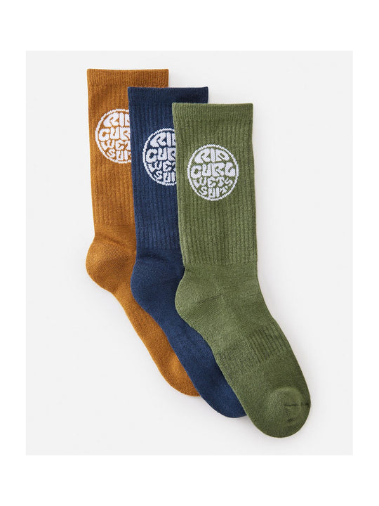 Skarpety RIP CURL Wetty Crew Sock 3-Pk granatowy - TU - Adventure Sports
