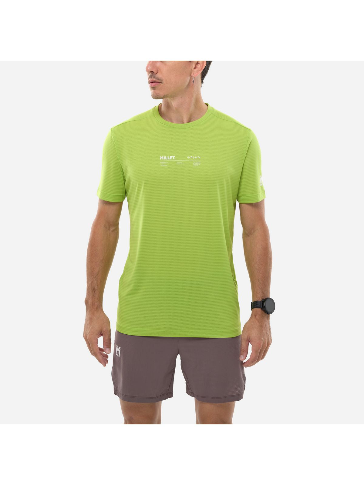 Koszulka męska MILLET Intense Essential Ts Ss M żółta limonkowa