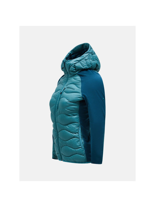 Damska kurtka puchowa Peak Performance W Helium Down Hybrid Hood zielony
