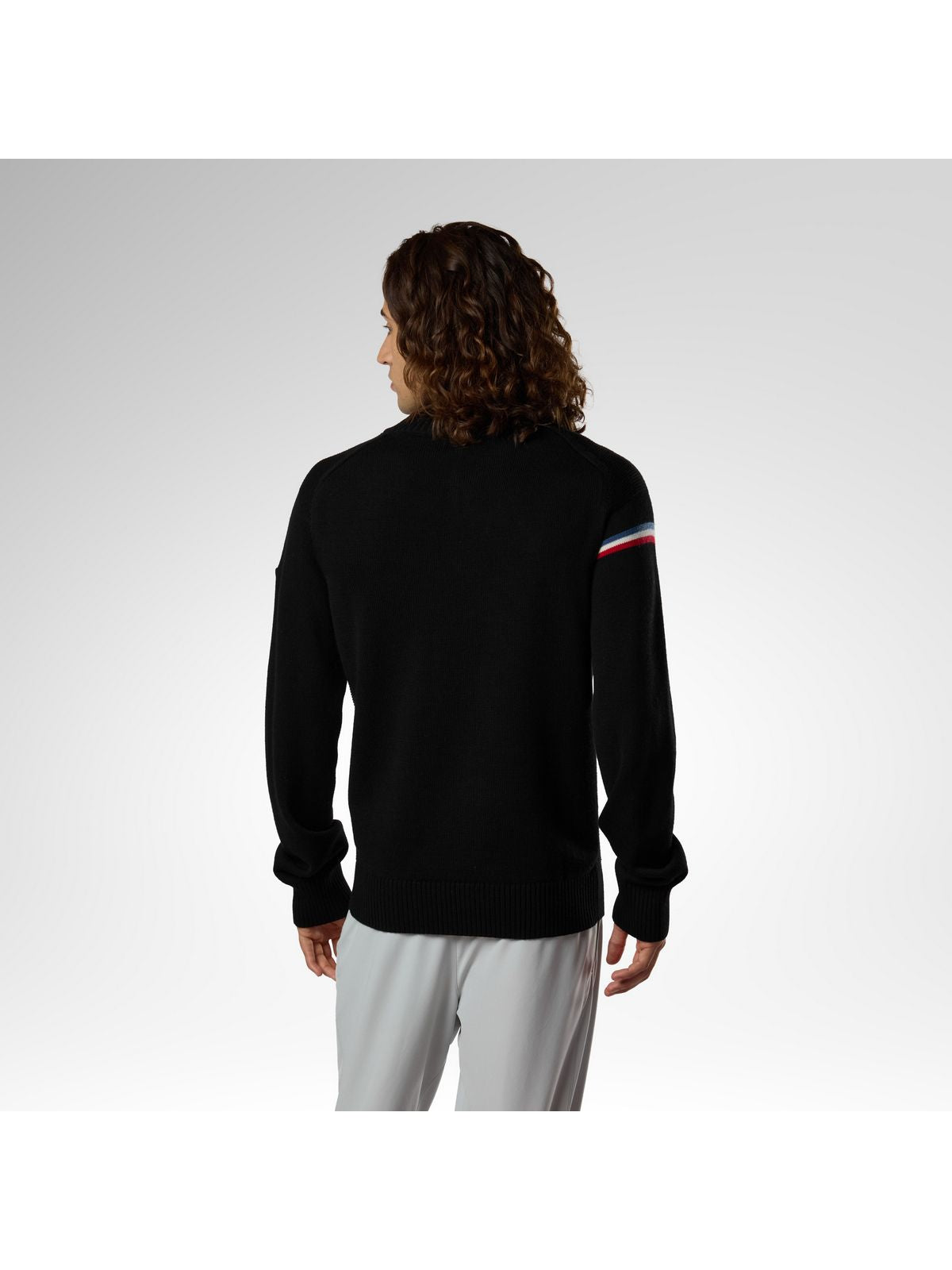 Sweter męski ROSSIGNOL M Odysseus Half Zip Merino Swe czarny