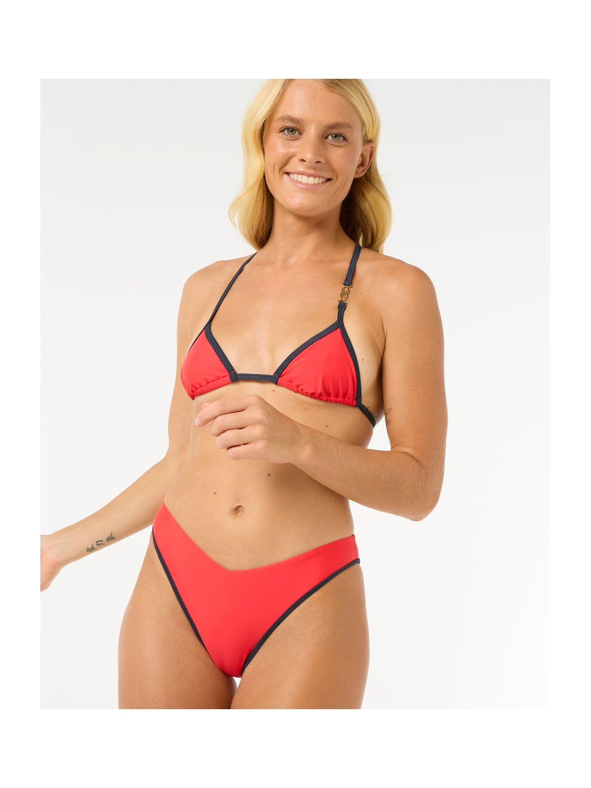 Stanik kąpielowy RIP CURL Pequenino Vv Tri czerwony