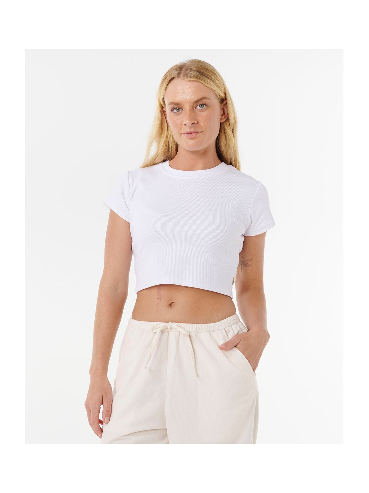 Spodnie damskie RIP CURL Keepsakes Washed Cord Pant beżowe