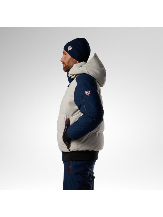 Kurtka narciarska męska ROSSIGNOL M Resort Corduroy Down Bomber szara
