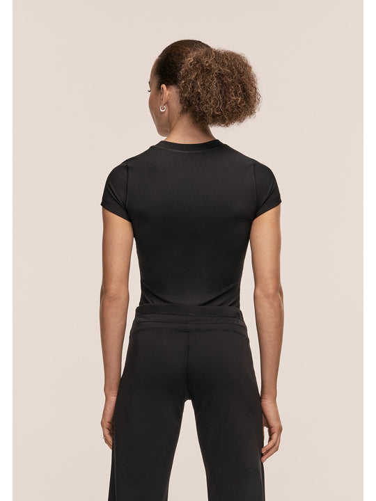 Koszulka damska CASALL Defined Rib Tee kolor czarny
