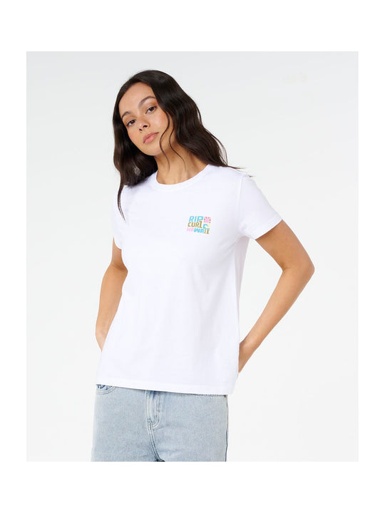 Koszulka damska RIP CURL Catalina Island Standard Tee biała
