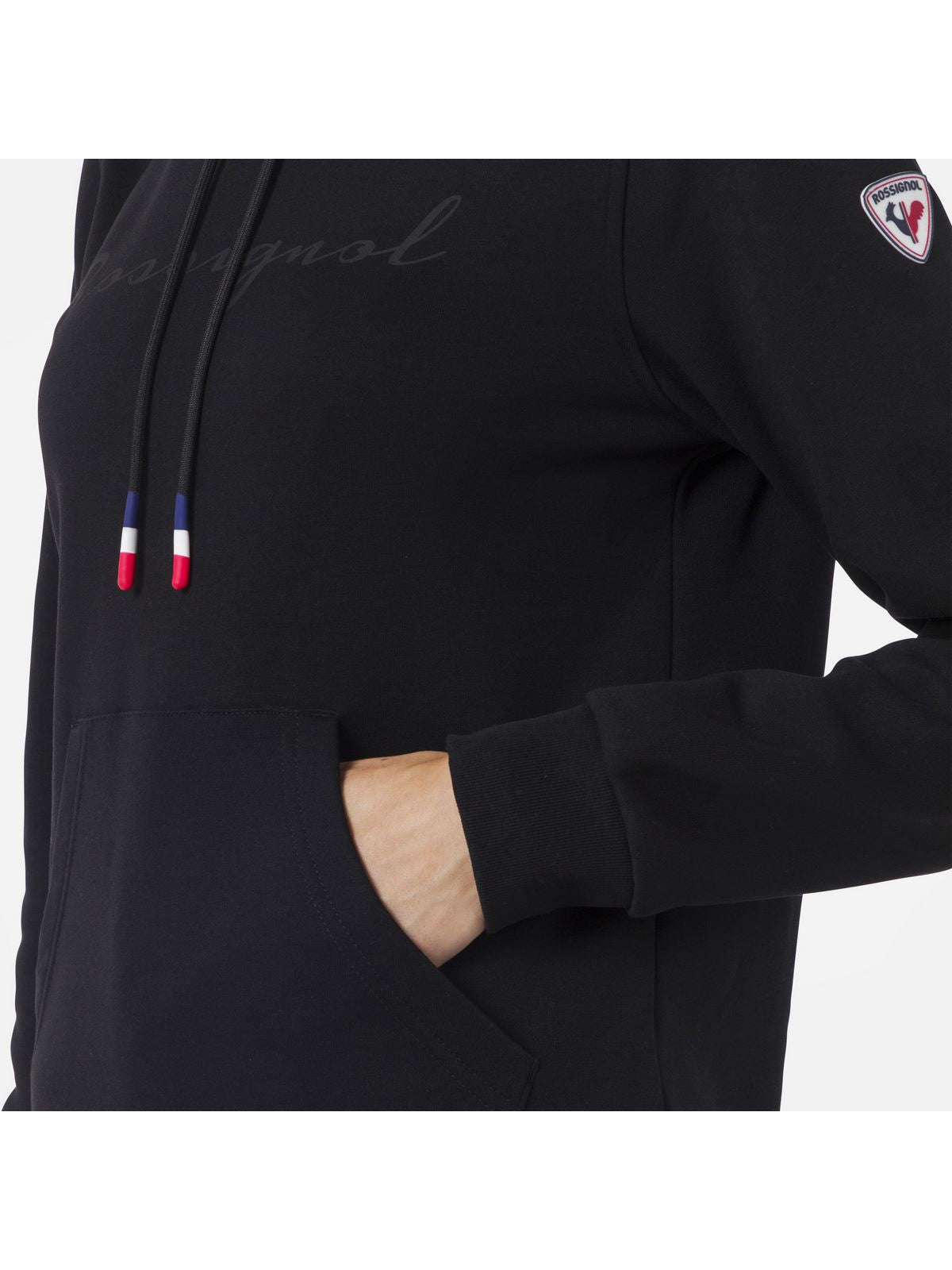 Bluza Rossignol W Logo Sweat Hood Fl czarny - Adventure Sports