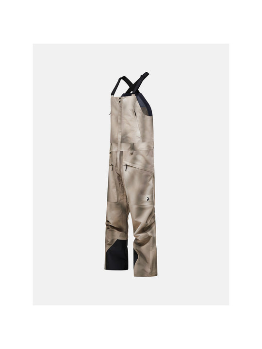 Spodnie narciarskie męskie PEAK PERFORMANCE Edge HIPE 3L AOP Shell Bib Pants beżowe
