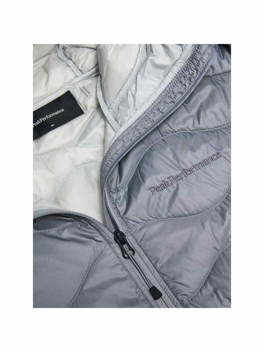 Kurtka puchowa męska PEAK PERFORMANCE Helium Down Hood Jacket szara
