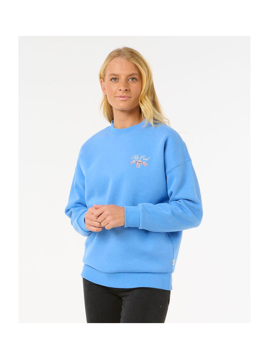 Bluza RIP CURL Hibiscus Diamond Heritage Crew niebieski
