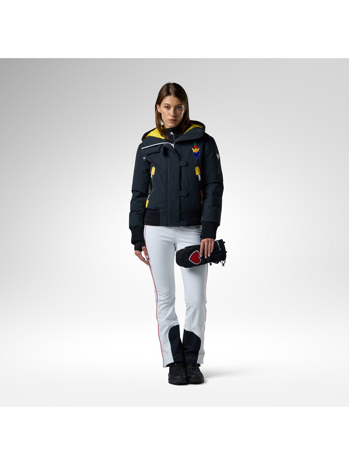 Kurtka narciarska damska ROSSIGNOL W Jcc Bomber Ski Jacket czarna