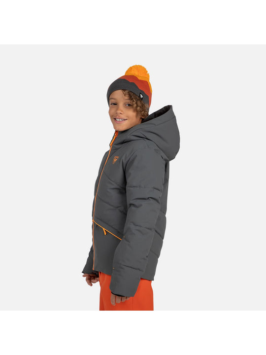 Kurtka narciarska chłopięca Rossignol Boy Siz Jkt szary - Adventure Sports
