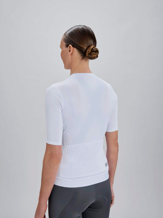 Koszulka rowerowa damska POC W's Cadence Jersey biała
