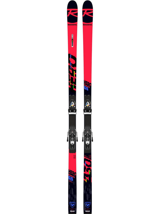 Narty ROSSIGNOL HERO ATHLETE GS(R22) + wiązania LOOK SPX 15 ROCKERACE BLACK ICON - 185 - Adventure Sports
