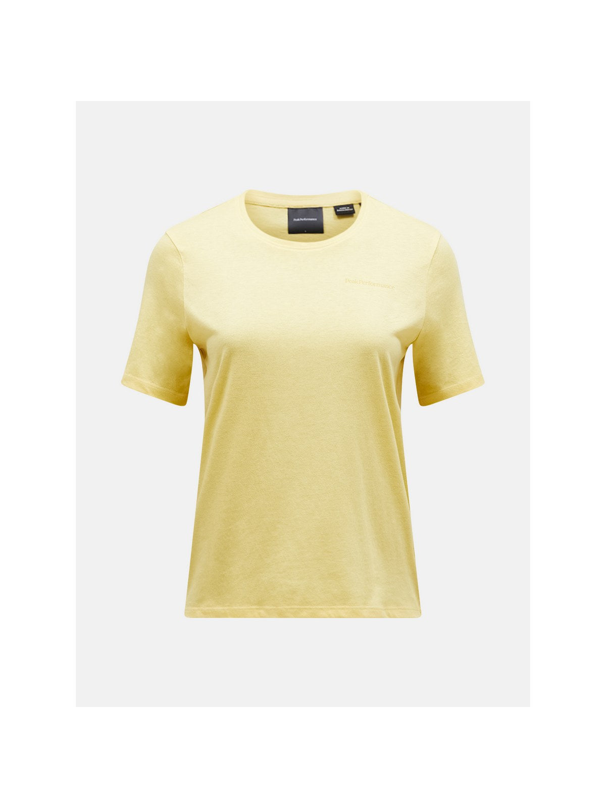 Koszulka PEAK PERFORMANCE Explore Logo Tee Women żółty - Adventure Sports