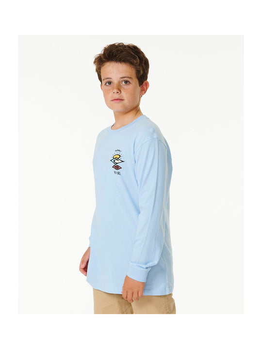 Koszulka Chłopięca RIP CURL Search Icon L/S Tee Boy niebieski - Adventure Sports
