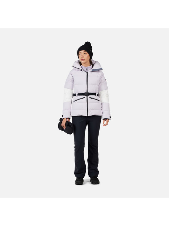 Kurtka narciarska damska ROSSIGNOL W CIASTEL DOWN MIX JKT szara
