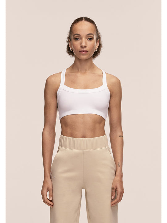 Top damski CASALL Defined Rib Sport Top kolor biały
